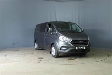 FORD TRANSIT CUSTOM 320 L2 DIESEL FWD 2.0 EcoBlue 130ps Low Roof D/Cab Limited Van Diesel - GREY - YO21JZD - 6 Door Panel Van