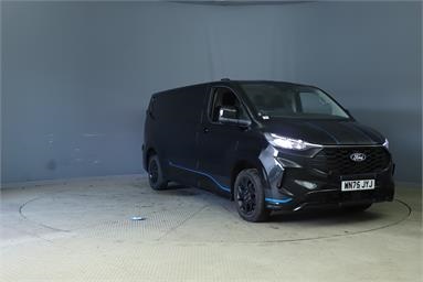 FORD TRANSIT CUSTOM 320 L2 DIESEL FWD 2.0 EcoBlue 170ps H1 Van Sport Auto Diesel - BLACK - WN75JYJ - 5 Door Panel Van