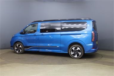 FORD TRANSIT CUSTOM 320 L2 DIESEL AWD 2.0 EcoBlue 170ps H1 Double Cab Van Sport Auto Diesel - BLUE - PJ74KLV - 5 Door Window Van