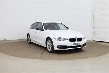 BMW 3 SERIES 320i Sport 4dr Step Auto Petrol - WHITE - YC18HYK - 4 Door Saloon