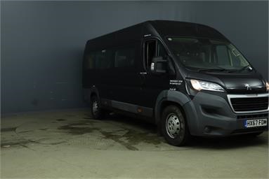PEUGEOT BOXER 440 L4 DIESEL 2.0 BlueHDi H2 Window Van 130ps Diesel - GREY - HX67FDM - Bus (Mini Less 18 seats)