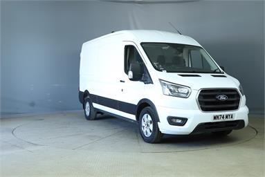 FORD TRANSIT 350 L3 DIESEL FWD 2.0 EcoBlue 165ps H2 Limited Van Auto [Nav] Diesel - WHITE - WN74MYA - 5 Door Panel Van