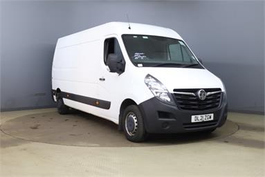 VAUXHALL MOVANO 3500 L3 DIESEL FWD 2.3 Turbo D 135ps H2 Van Diesel - WHITE - DL21ZGW - 5 Door Panel Van