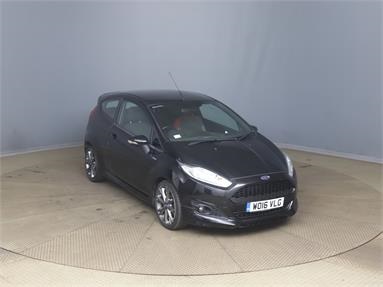 FORD FIESTA 1.0 EcoBoost 125 ST-Line 3dr Petrol - BLACK - WO16VLG - 3 Door Hatchback