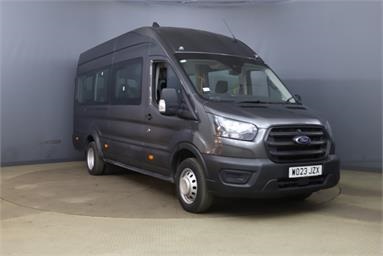 FORD TRANSIT 460 L4 MINIBUS DIESEL RWD 2.0 EcoBlue 170ps H3 17 Seater Leader Auto Diesel - GREY - WO23JZX - Bus (Mini Less 18 seats)