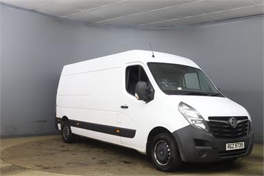 VAUXHALL MOVANO 3500 L3 DIESEL FWD 2.3 Turbo D 135ps H2 Van Diesel - POLAR WHITE - RGZ9739 - 5 Door Panel Van
