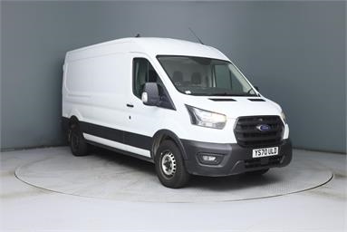 FORD TRANSIT 350 L3 DIESEL FWD 2.0 EcoBlue 130ps H2 Leader Van Diesel - WHITE - YS70ULD - 5 Door Panel Van