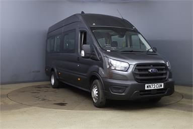 FORD TRANSIT 460 L4 MINIBUS DIESEL RWD 2.0 EcoBlue 165ps H3 17 Seater Leader Auto Diesel - GREY - WN73CUW - Bus (Mini Less 18 seats)