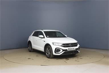 VOLKSWAGEN T-ROC 1.5 TSI R-Line 5dr DSG Petrol - WHITE - MH24XVJ - 5 Door Hatchback
