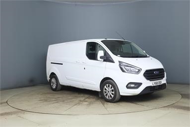 FORD TRANSIT CUSTOM 300 L2 DIESEL FWD 2.0 EcoBlue 130ps Low Roof Limited Van Diesel - WHITE - LY68OSX - 6 Door Panel Van