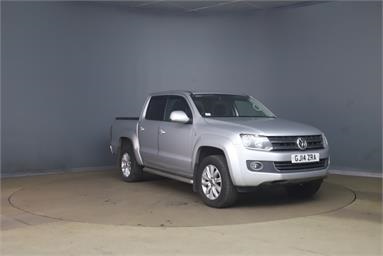 VOLKSWAGEN AMAROK A32 DIESEL D/Cab Pick Up Highline 2.0 BiTDI 180 BMT 4MTN Auto Diesel - SILVER - GJ14ZRA - 4 Door Pick Up Body