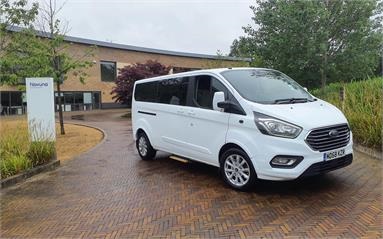 FORD TOURNEO CUSTOM L2 DIESEL FWD 2.0 EcoBlue 130ps Low Roof 8 Seater Titanium Diesel - WHITE - MD68KZR - Bus (Mini Less 18 seats)
