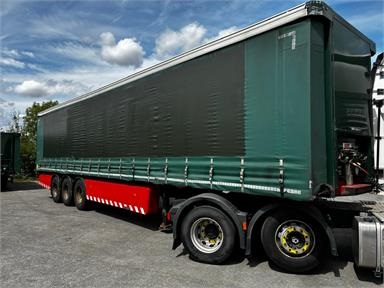 SDC 13.6M CURTAIN SIDE 4M TRI/AIR  SAF DRUM Not Applicable - GREEN - C440775 - 2 Door Trailer