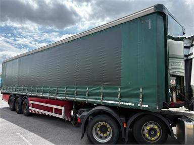 SDC 13.6M CURTAIN SIDE 4M TRI/AIR  SAF DRUM Not Applicable - GREEN - C435219 - 2 Door Trailer