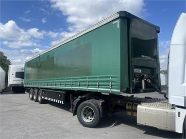SDC 13.6M CURTAIN SIDE 4M TRI/AIR  SAF DRUM Not Applicable - GREEN - C419677 - 2 Door Trailer
