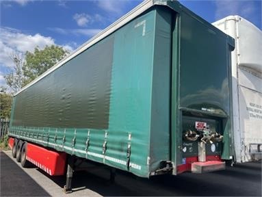 SDC 13.6M CURTAIN SIDE 4M TRI/AIR  SAF DRUM Not Applicable - GREEN - C440775 - 2 Door Trailer