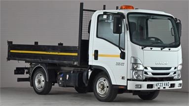 ISUZU N35.125S GRAFTER SWB DIESEL Tipper Diesel - WHITE - KF23VAO - Tipper Body