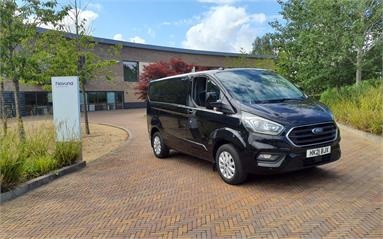 FORD TRANSIT CUSTOM 300 L1 DIESEL FWD 2.0 EcoBlue 130ps Low Roof Limited Van Diesel - BLACK - HK21BJX - 5 Door Panel Van