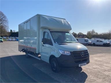 MERCEDES-BENZ SPRINTER 516 CDI ENCLOSED CAR TRANSPORTER Diesel - GREEN - YB20WLO - 2 Door Beavertail Body (Vehicle Recovery)