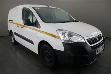 PEUGEOT PARTNER L2 DIESEL 750 S 1.6 BlueHDi 100 Van [non Start Stop] Diesel - WHITE - MA67PKN - 6 Door Panel Van