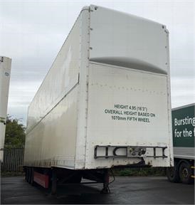 SDC 13.6M FIXED DOUBLE DECK BOX 4.95M TRI/AIR BPW/DRUM 13.5ft Not Applicable - WHITE - C478462 - 2 Door Trailer
