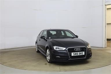 AUDI A3 1.4 TFSI 125 S Line 3dr [Nav] Petrol - BLACK - SM16BKE - 3 Door Hatchback
