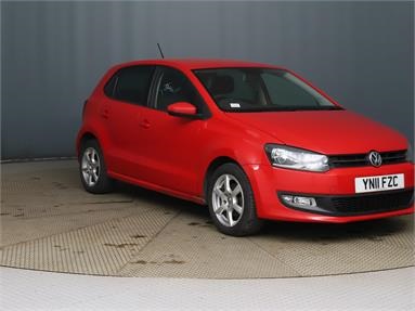 VOLKSWAGEN POLO 1.2 70 Moda 5dr [AC] Petrol - RED - YN11FZC - 5 Door Hatchback