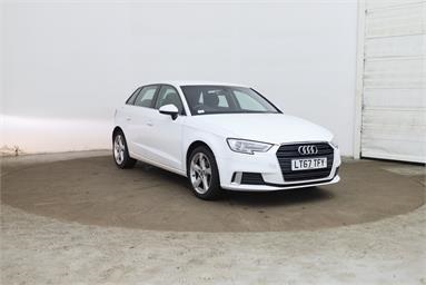 AUDI A3 1.0 TFSI Sport 5dr Petrol - WHITE - LT67TFY - 5 Door Hatchback
