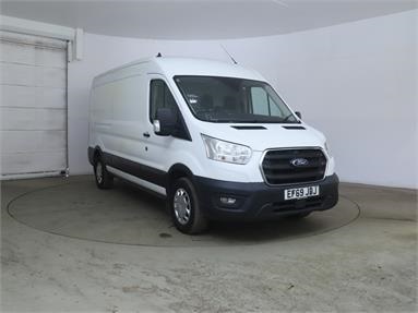 FORD TRANSIT 350 L3 DIESEL RWD 2.0 EcoBlue 130ps H2 Trend Van Diesel - WHITE - EF69JDJ - 5 Door Panel Van
