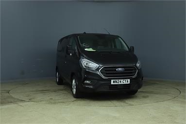 FORD TRANSIT CUSTOM 320 L1 DIESEL FWD 2.0 EcoBlue 170ps Low Roof Limited Van Auto Diesel - BLACK - WN24CYA - 5 Door Panel Van