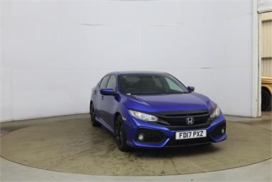 HONDA CIVIC 1.0 VTEC Turbo SR 5dr Petrol - BLUE - FD17PXZ - 5 Door Hatchback