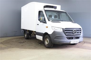 MERCEDES-BENZ SPRINTER 314CDI L2 DIESEL RWD 3.5t Chassis Cab 7G-Tronic Diesel - WHITE - PJ20KWU - 3 Door Fridge Box Van Body