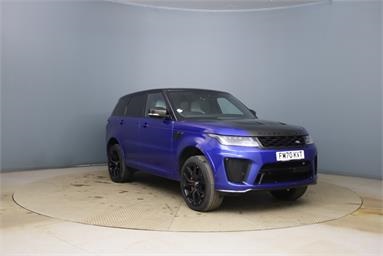 LAND ROVER RANGE ROVER SPORT 5.0 P575 S/C SVR 5dr Auto Petrol - BLUE - FM70KVT - 5 Door Estate