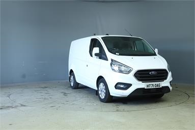 FORD TRANSIT CUSTOM 280 L1 DIESEL FWD 2.0 EcoBlue 130ps Low Roof Limited Van H1 L1 Diesel - WHITE - HT71OAG - 5 Door Panel Van
