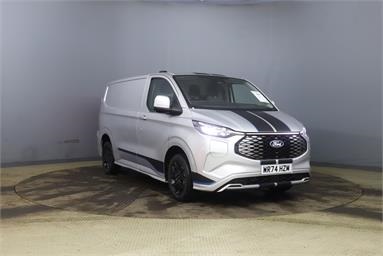 FORD E-TRANSIT CUSTOM 320 L1 RWD 160kW 65kWh H1 Van Sport Auto Electric - SILVER - WR74HZM - 5 Door Panel Van