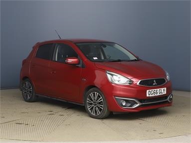 MITSUBISHI MIRAGE 1.2 Juro 5dr Petrol - Red - DG66GLY - 5 Door Hatchback