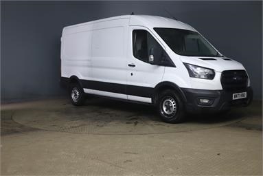 FORD TRANSIT 350 L3 DIESEL FWD 2.0 EcoBlue 130ps H2 Leader Van Diesel - WHITE - WM71KNU - 2 Door Panel Van