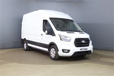 FORD TRANSIT 350 L3 DIESEL FWD 2.0 EcoBlue 130ps H3 Limited Van Auto [8S] [Nav] Diesel - WHITE - WN75NUA - 5 Door Panel Van