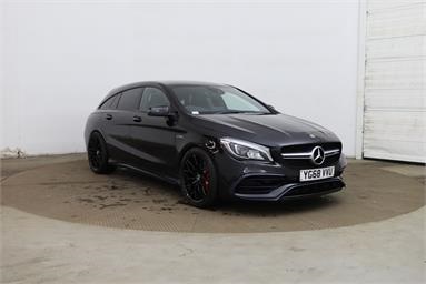 MERCEDES-BENZ CLA CLA 45 4Matic 5dr Tip Auto Petrol - BLACK - YG68VVU - 5 Door Estate