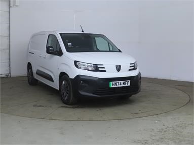 PEUGEOT e-PARTNER LONG 100kW 52kWh Asphalt Van Auto Electric - Ice White - HN74MFF - 6 Door Panel Van