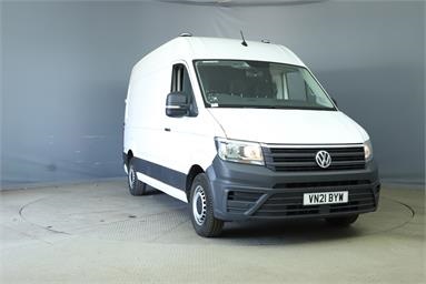 VOLKSWAGEN CRAFTER CR35 MWB DIESEL FWD 2.0 TDI 140PS Trendline High Roof Van H2 L3 Diesel - WHITE - VN21BYW - 5 Door Panel Van