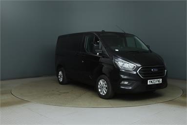 FORD TRANSIT CUSTOM 320 L1 DIESEL FWD 2.0 EcoBlue 130ps Low Roof D/Cab Limited Van Auto Diesel - BLACK - YM23FNG - 6 Door Panel Van