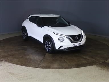 NISSAN JUKE 1.0 DiG-T 114 Acenta 5dr Petrol - WHITE - FY72VOB - 5 Door Hatchback