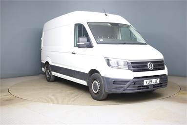 VOLKSWAGEN CRAFTER CR35 MWB DIESEL FWD 2.0 TDI 140PS Trendline High Roof Van Diesel - WHITE - YJ19UJE - 5 Door Panel Van
