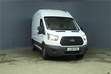 FORD TRANSIT 350 L2 DIESEL FWD 2.0 TDCi 130ps H3 Van Diesel - WHITE - LG18FOU - 5 Door Panel Van
