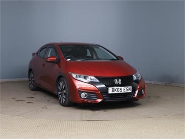 HONDA CIVIC 1.8 i-VTEC SE Plus 5dr Petrol - RED - BK65ESN - 5 Door Hatchback