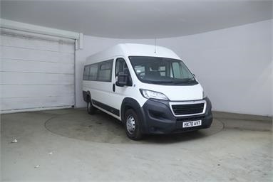 PEUGEOT BOXER 435 L4 DIESEL 2.2 BlueHDi H2 Professional Van 140ps Diesel - WHITE - HX70AVT - Bus (Mini Less 18 seats)