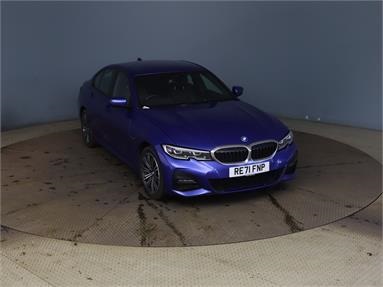 BMW 3 SERIES 330e M Sport 4dr Step Auto Petrol PHEV - BLUE - RE71FNP - 4 Door Saloon