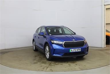 SKODA ENYAQ 132kW 60 ecoSuite 62kWh 5dr Auto [120kW] Electric - BLUE - AJ72HFN - 5 Door Estate