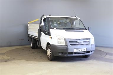 FORD TRANSIT 350EF LWB DIESEL RWD Chassis Cab TDCi 100ps [DRW] Euro 5 Diesel - WHITE - YP12EVX - 3 Door Dropside Body